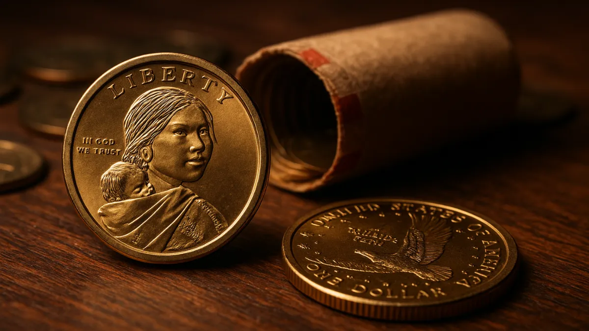Rare Sacagawea Dollar Discovered In A Coin Roll At A Local Bank